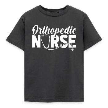 Infirmière Infirmière en orthopédie osseuse - T-shirt Enfant - charbon - Devant - AI Model Kid Female (0cm)