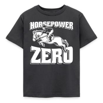 Horse Equestrian Sports - Kids' T-Shirt - dark grey - Front - AI Model Kid Female (0cm)