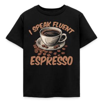 Barista - Kinder T-Shirt - Schwarz - Vorne - AI Model Kid Female (0cm)