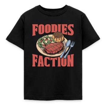 L’équipe des critiques gastronomiques - T-shirt Enfant - noir - Devant - AI Model Kid Female (0cm)