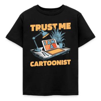 Dessinateur - T-shirt Enfant - noir - Devant - AI Model Kid Female (0cm)