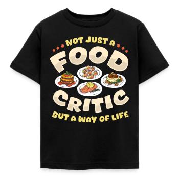 Critique gastronomique - T-shirt Enfant - noir - Devant - AI Model Kid Female (0cm)