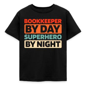 Buchhalter - Kinder T-Shirt - Schwarz - Vorne - AI Model Kid Female (0cm)