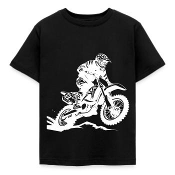 Motocross Bike Sport - Kinder T-Shirt - Schwarz - Vorne - AI Model Kid Female (0cm)