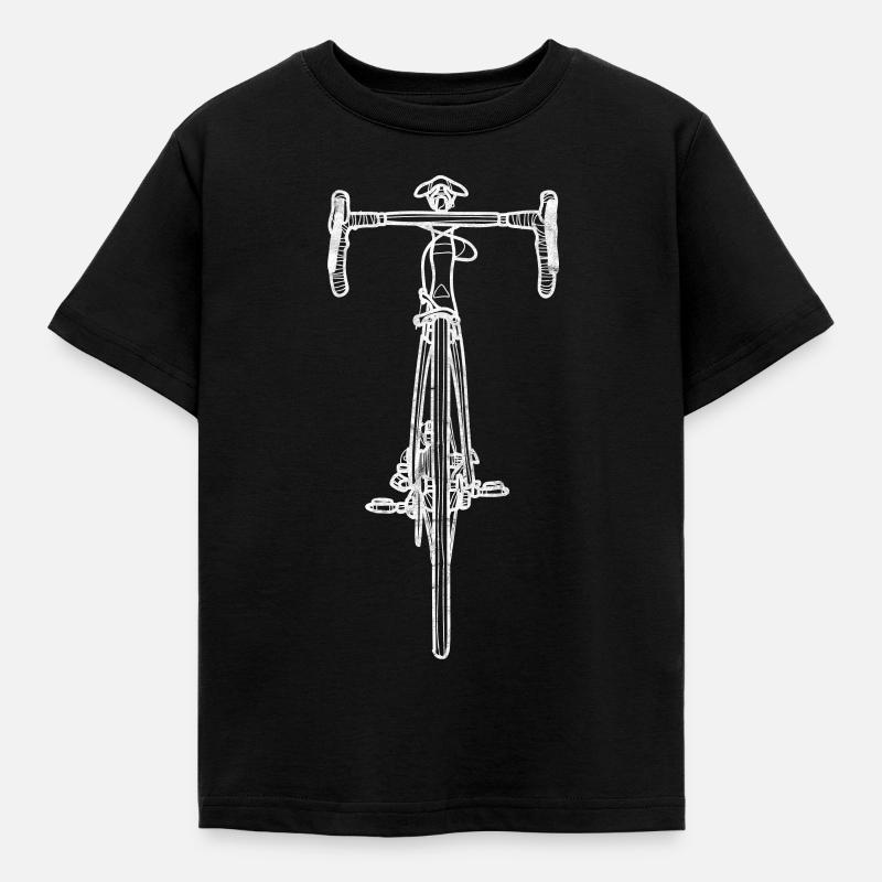 Conception de vélo de route - T-shirt Enfant - noir