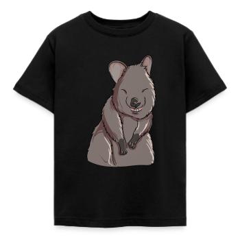 Quokka - Kids' T-Shirt - black - Front - AI Model Kid Female (0cm)