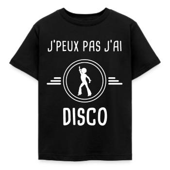 disco je peux pas j'ai disco danse - T-shirt Enfant - noir - Devant - AI Model Kid Female (0cm)