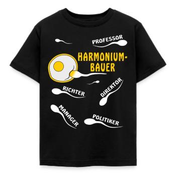 CONSTRUCTEUR D’HARMONIUM - T-shirt Enfant - noir - Devant - AI Model Kid Female (0cm)