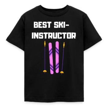Best Ski Instructor - Kids' T-Shirt - black - Front - AI Model Kid Female (0cm)