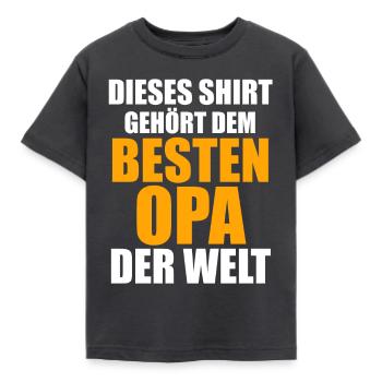 Großvater Großpapa Opi Opa - Kinder T-Shirt - Dunkelgrau - Vorne - AI Model Kid Female (0cm)