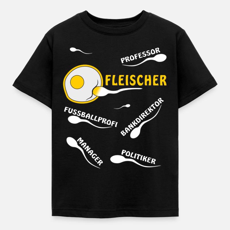 FLEISCHER - Kinder T-Shirt - Schwarz