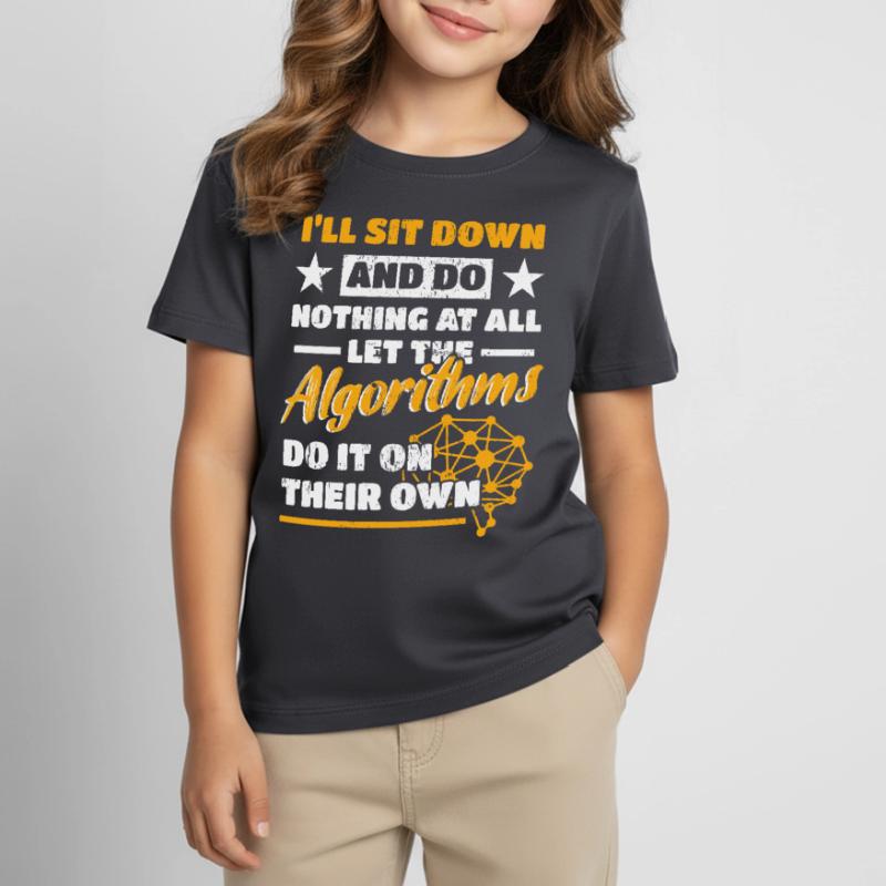 Algorithmen Computerprogrammierer Roboteringenieur Kinder T-Shirt