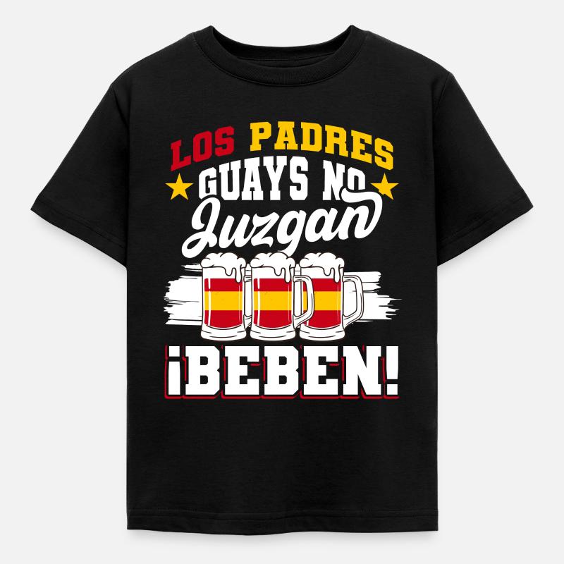 Spanish Papa Daddy Best Daddy - Kids' T-Shirt - black