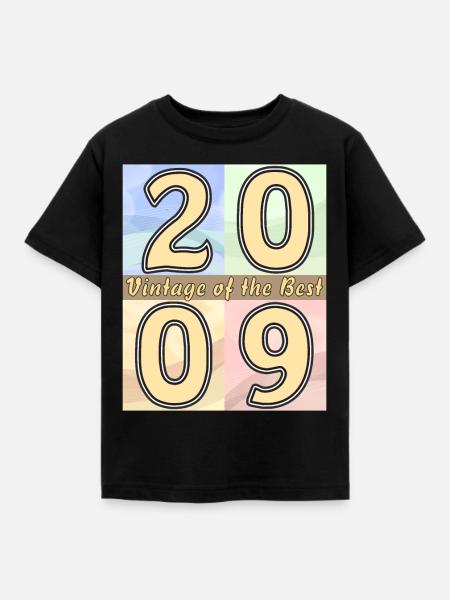 ANNÉE D’ANNIVERSAIRE 2009 - T-shirt Enfant - noir