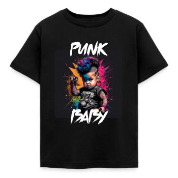 Graffiti Style - Cool Punk Baby 10 - Kids' T-Shirt - black - Front - AI Model Kid Female (0cm)