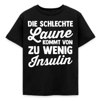 Diabetes Diabetiker - Kinder T-Shirt - Schwarz - Vorne - AI Model Kid Female (0cm)