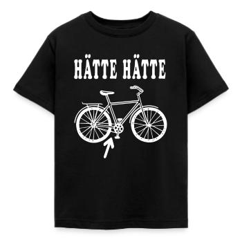 Hätte Hätte Fahrradkette Rad Fahrrad Radfahrer - Kinder T-Shirt - Schwarz - Vorne - AI Model Kid Female (0cm)
