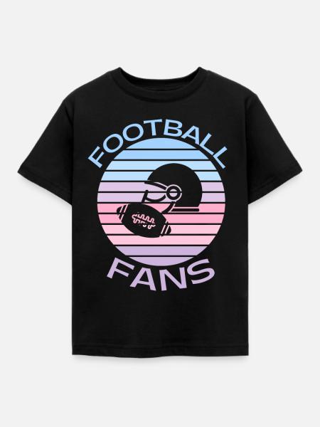 Fußballfans - Kinder T-Shirt - Schwarz