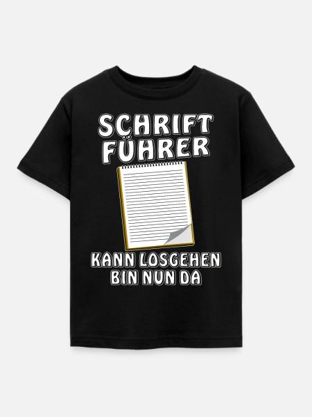 SCHRIFTFÜHRER - Kinder T-Shirt - Schwarz