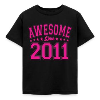 Génial depuis 2011 anniversaire 2011 millésime 2011 - T-shirt Enfant - noir - Devant - AI Model Kid Female (0cm)