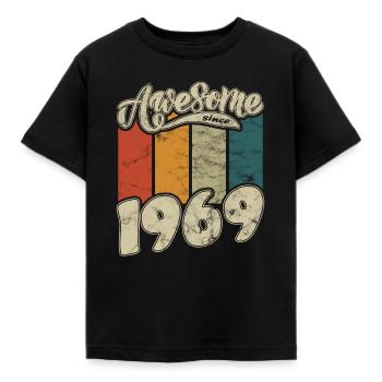 1969 Anniversaire génial depuis Retro - T-shirt Enfant - noir - Devant - AI Model Kid Female (0cm)