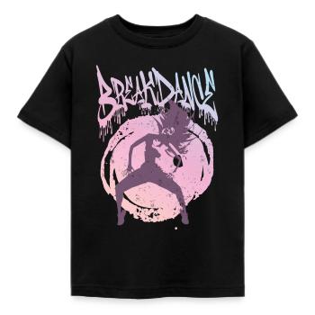 B-Girl Hip-Hop Tänzerin Breakdance - Kinder T-Shirt - Schwarz - Vorne - AI Model Kid Female (0cm)