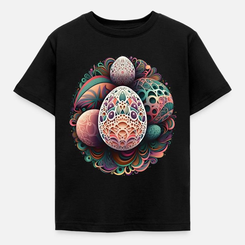 An Abstract Interpretation Of Easter Eggs - Kids' T-Shirt - black