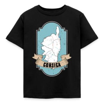 Sommerurlaub Insel Korsika Frankreich Korsika - Kinder T-Shirt - Schwarz - Vorne - AI Model Kid Female (0cm)