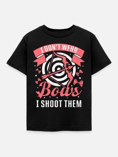 Bogenschießen Geschenk Bogensport - Kinder T-Shirt - Schwarz
