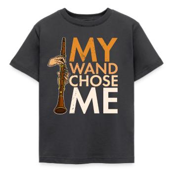 Clarinet Instrument Clarinetist Musicians - Kinder T-Shirt - Dunkelgrau - Vorne - AI Model Kid Female (0cm)
