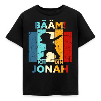 Jonah Geschenk Name Vorname Geburtstag - Kinder T-Shirt - Schwarz - Vorne - AI Model Kid Female (0cm)