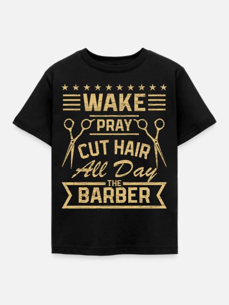 Friseur Friseurin Frisör - Kinder T-Shirt - Schwarz