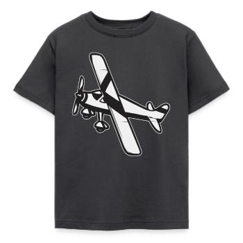 Modèle d’avion télécommandé - T-shirt Enfant - charbon - Devant - AI Model Kid Female (0cm)