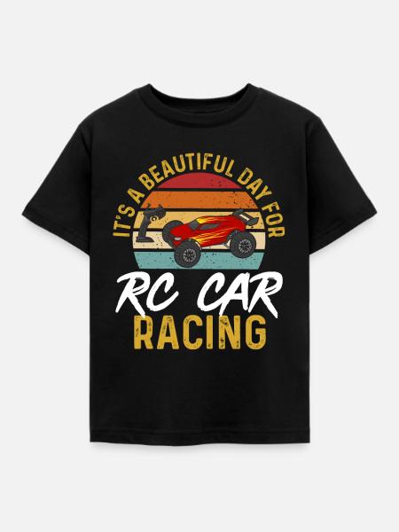 RC Car Ferngesteuertes Auto - Kinder T-Shirt - Schwarz