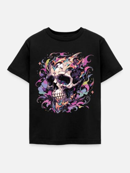 Totenkopf - Kinder T-Shirt - Schwarz