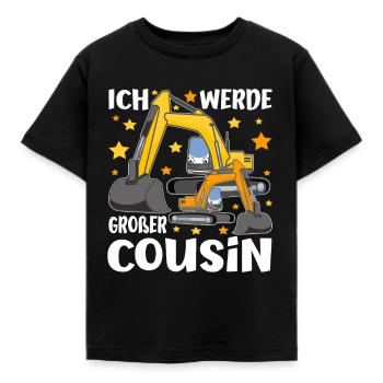 Sandbagger bald Großer Cousin Ich Werde - Kinder T-Shirt - Schwarz - Vorne - AI Model Kid Female (0cm)