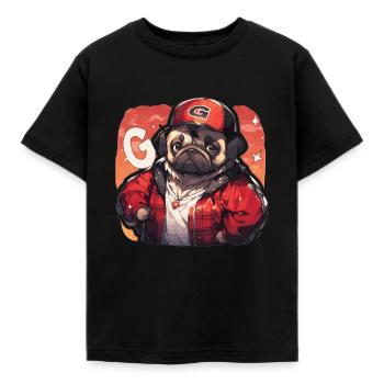 Carlin Carlin Chien Pug Cadeaux Carlin Amoureux du Carlin - T-shirt Enfant - noir - Devant - AI Model Kid Female (0cm)