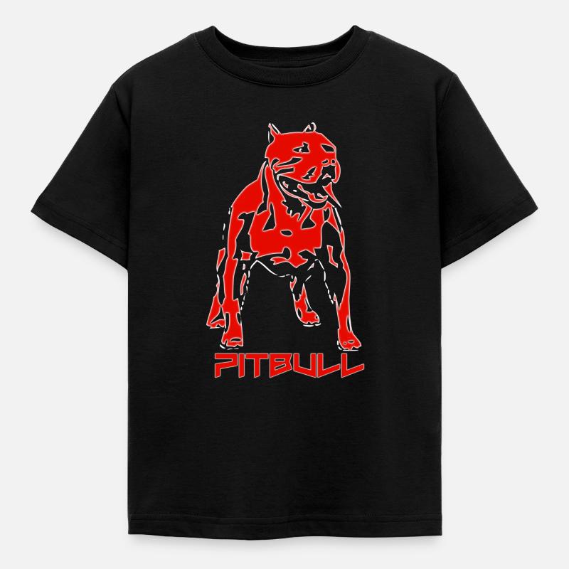 Pitbull - Kids' T-Shirt - black