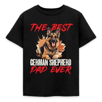 German Shepherd Dog Breed The Best - Kids' T-Shirt - black - Front - AI Model Kid Female (0cm)
