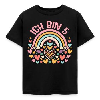 5 Jahre Mädchen Geschenk 5. Geburtstag - Kinder T-Shirt - Schwarz - Vorne - AI Model Kid Female (0cm)