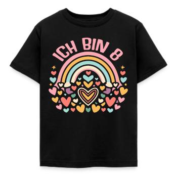 8 Jahre Mädchen Geschenk 8. Geburtstag - Kinder T-Shirt - Schwarz - Vorne - AI Model Kid Female (0cm)