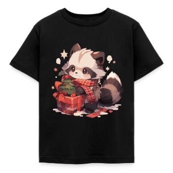 Raton laveur, raton laveur, raton laveur, bébé garde ours - T-shirt Enfant - noir - Devant - AI Model Kid Female (0cm)