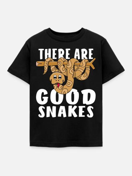 THERE ARE GOOD SNAKES - Kinder T-Shirt - Schwarz