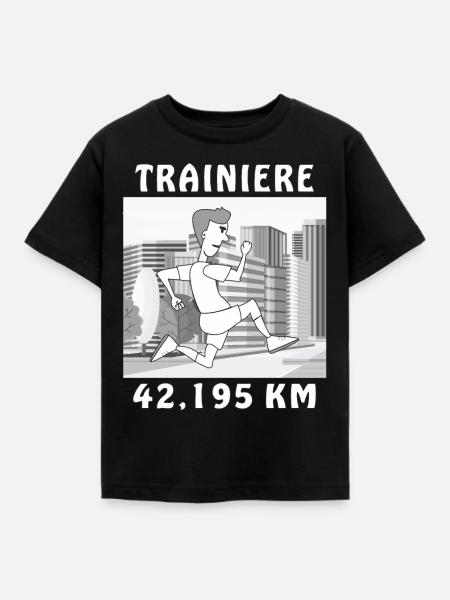 LÄUFER - Kinder T-Shirt - Schwarz