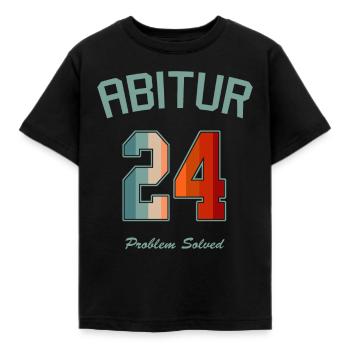 Abitur Abi 2024 Abiturienten Abschluss Geschenk - Kinder T-Shirt - Schwarz - Vorne - AI Model Kid Female (0cm)