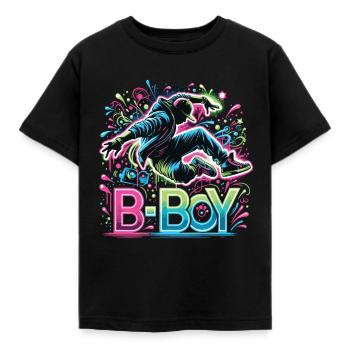 Breakdance Breakdancer Breakdance Enfants - T-shirt Enfant - noir - Devant - AI Model Kid Female (0cm)