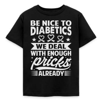 Ensemble contre le diabète - T-shirt Enfant - noir - Devant - AI Model Kid Female (0cm)