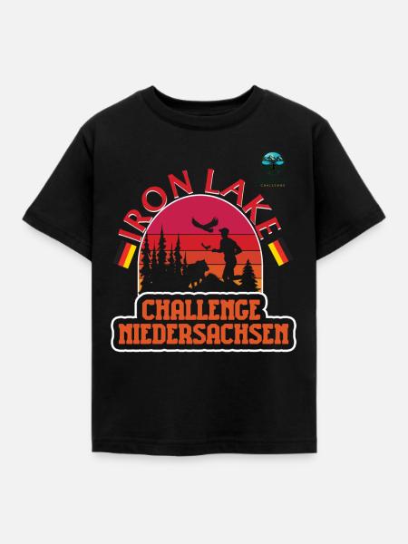 Iron Lake Challenge Niedersachsen - D1 - Kinder T-Shirt - Schwarz