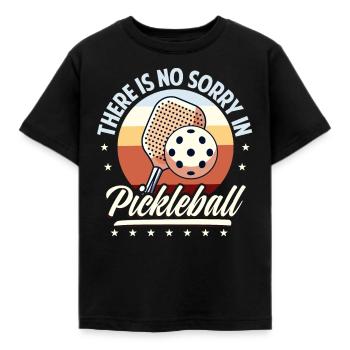 Il n’y a pas de regret au pickleball - T-shirt Enfant - noir - Devant - AI Model Kid Female (0cm)