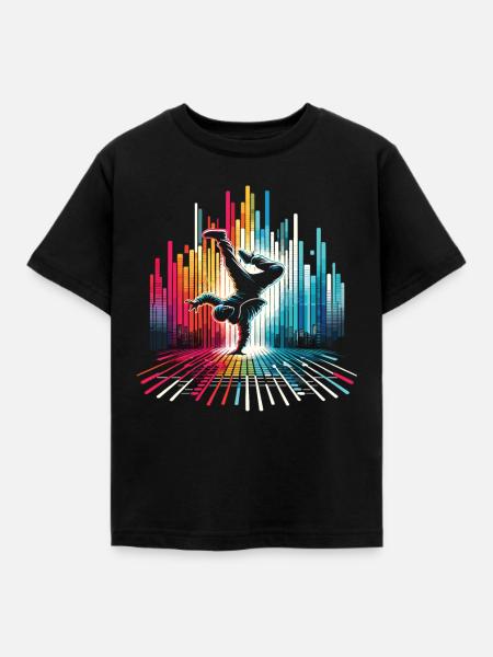 Breakdance Breakdancer Breakdance Kinder - Kinder T-Shirt - Schwarz